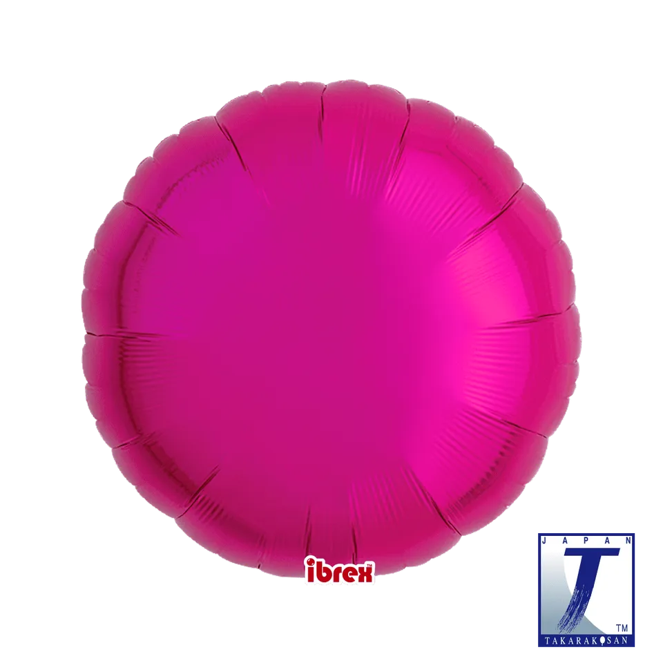 takara-ibrex-round-14-folienballon-metallic-magenta-rund image 1