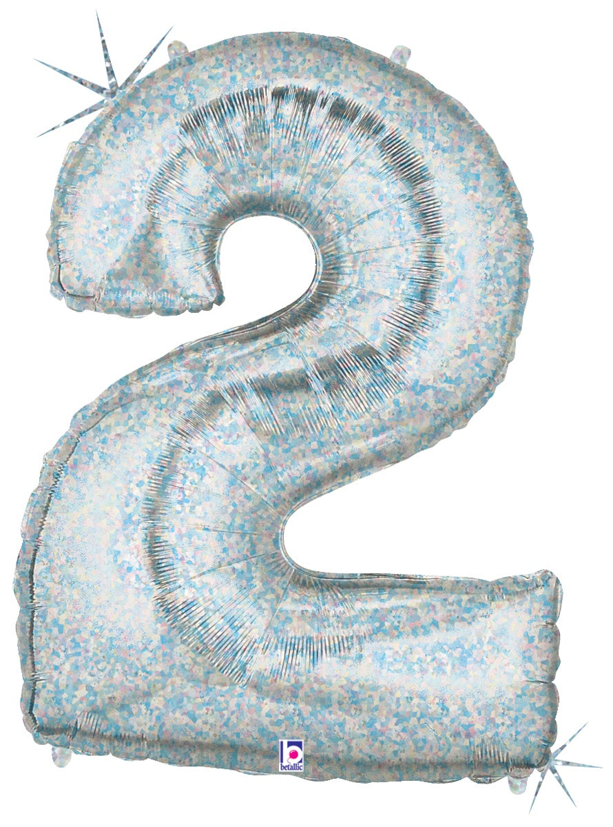 betallic-foil-balloons-zahl-2-folienballon-34-holographic image 1