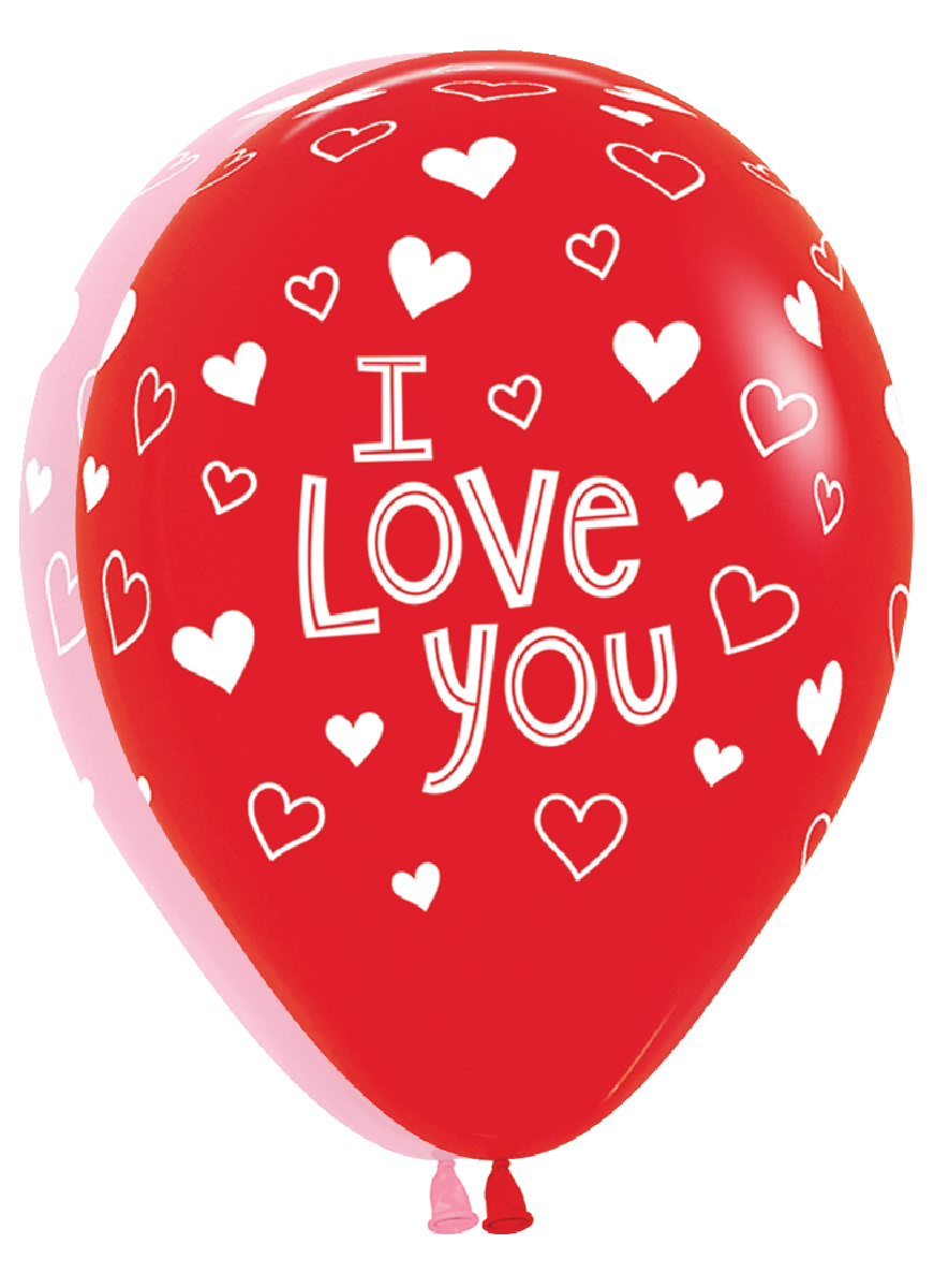 betallic-love-you-hearts-latexballons-11-50-st-ck-rot-pink image 1