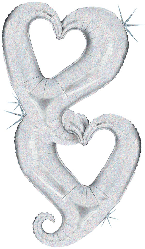betallic-chain-of-hearts-silver-folienballon-33-silber image 2