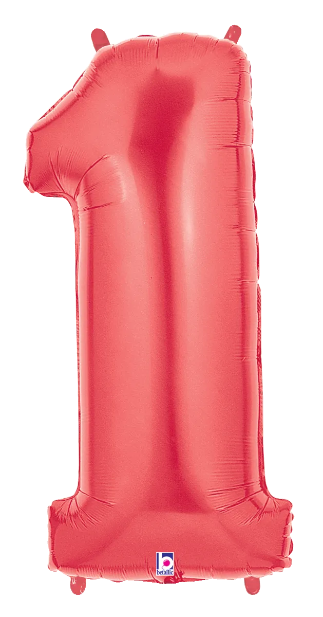 betallic-foil-balloons-zahl-1-folienballon-34-rot-megaloon image 1