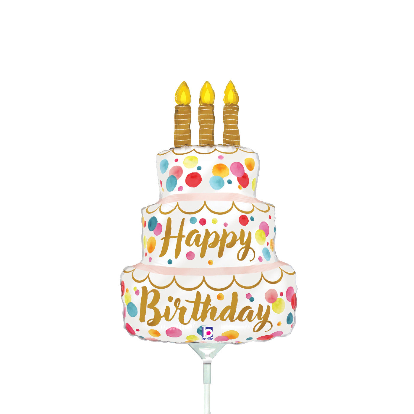 betallic-satin-birthday-pink-cake-folienballon-14-rosa image 1