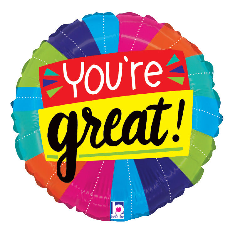 betallic-folienballon-you-re-great-color-burst-9 image 1