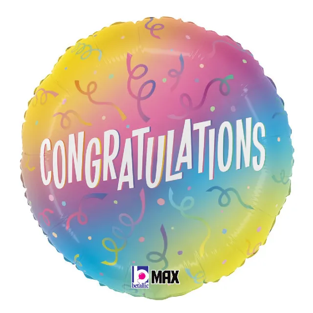 betallic-congratulations-ombre-folienballon-18-zoll image 1