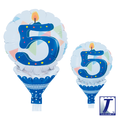takara-upright-round-5-luftballon-party-pennant-no-5 image 1