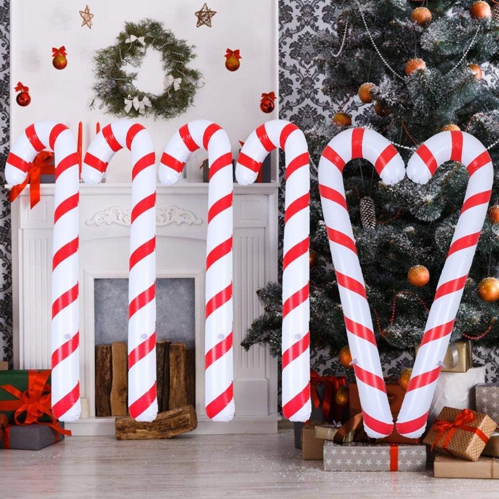 howaf-zuckerstangen-aufblasbar-90cm-6-st-ck-rot-wei image 1
