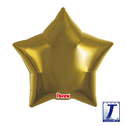 takara-ibrex-star-15-zoll-sternballon-metallic-gold image 1