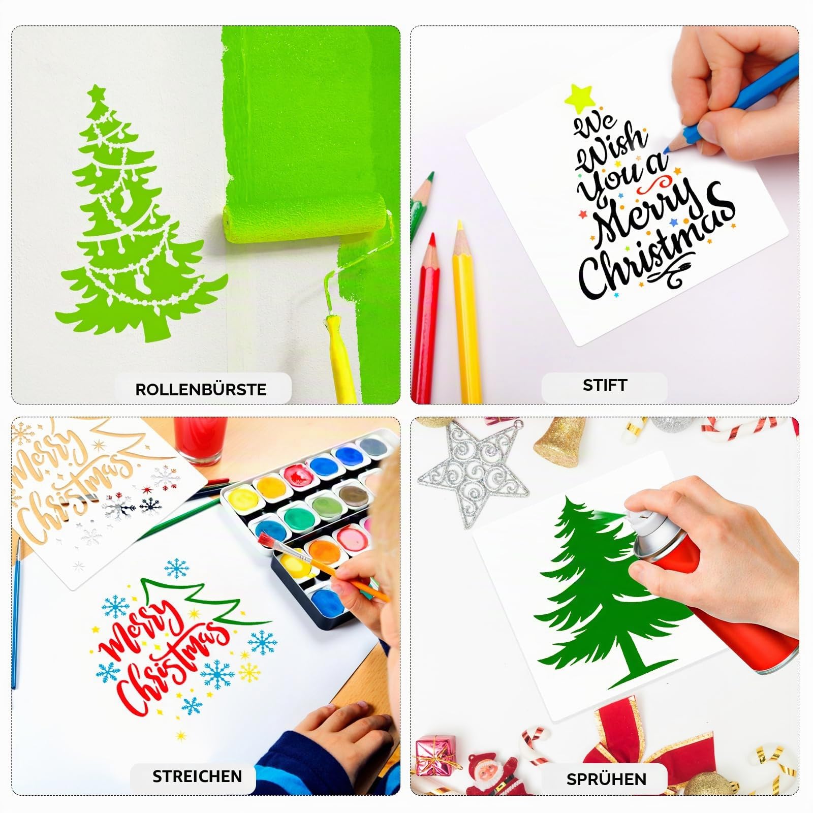 howaf-tannenbaum-schablonen-16-st-ck-15x15-cm-wiederverwendbar image 5