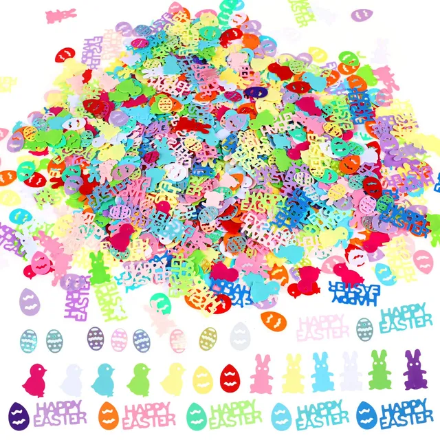 howaf-ostern-konfetti-tisch-glitzer-bunt-60g image 1