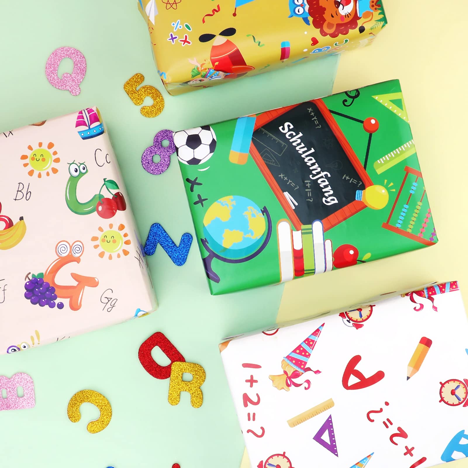 howaf-geschenkpapier-einschulung-mehrfarbig-8-b-gen-set image 5