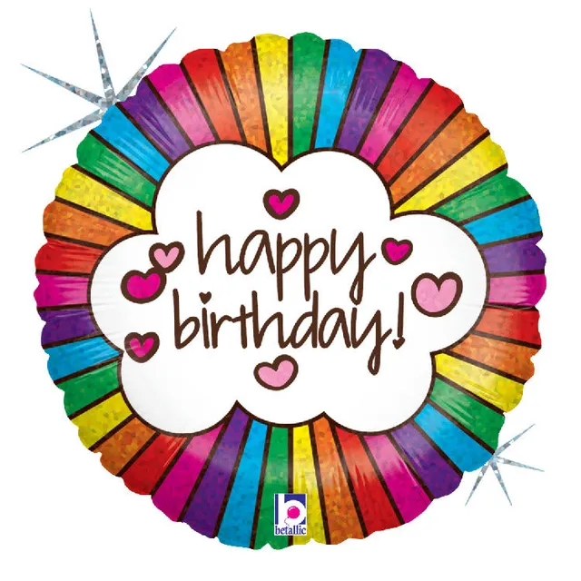 betallic-retro-rainbow-birthday-folienballon-18-zoll image 1