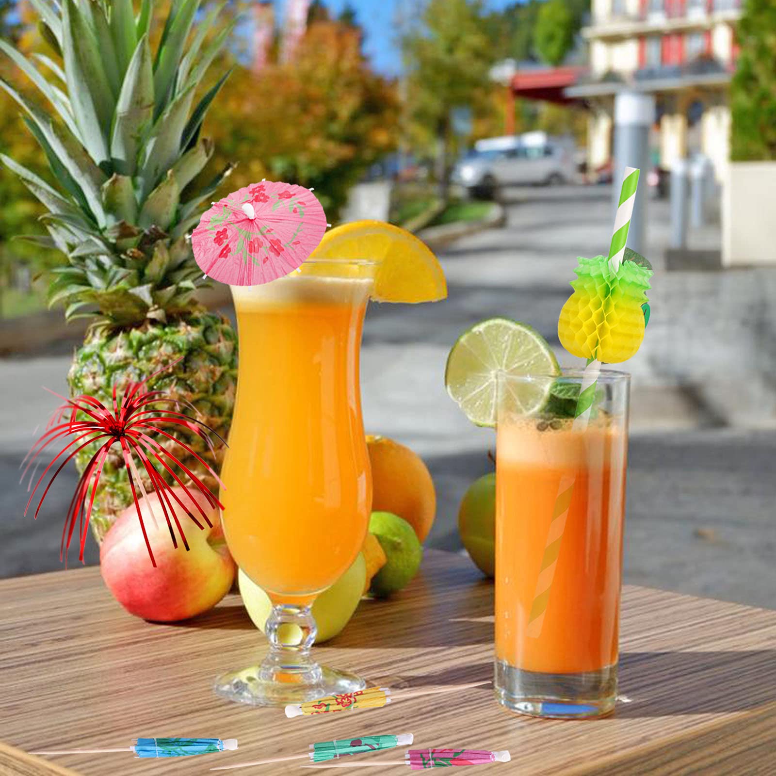 howaf-cocktail-deko-set-150-tlg-strohhalme-schirmchen-picks image 5