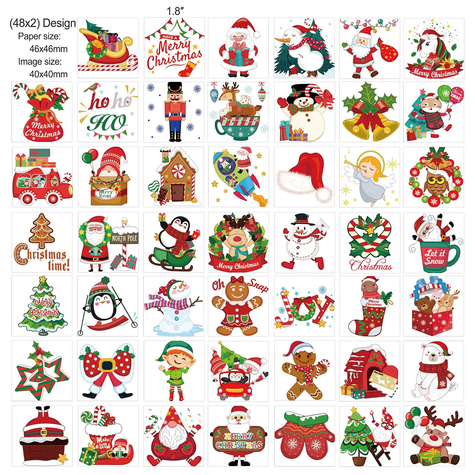 howaf-temporary-tattoos-weihnachten-leucht-tattoos-96-st-ck image 3