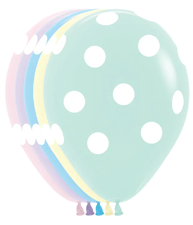 betallic-pastel-matte-dots-latexballon-28-cm-50-st-ck image 1