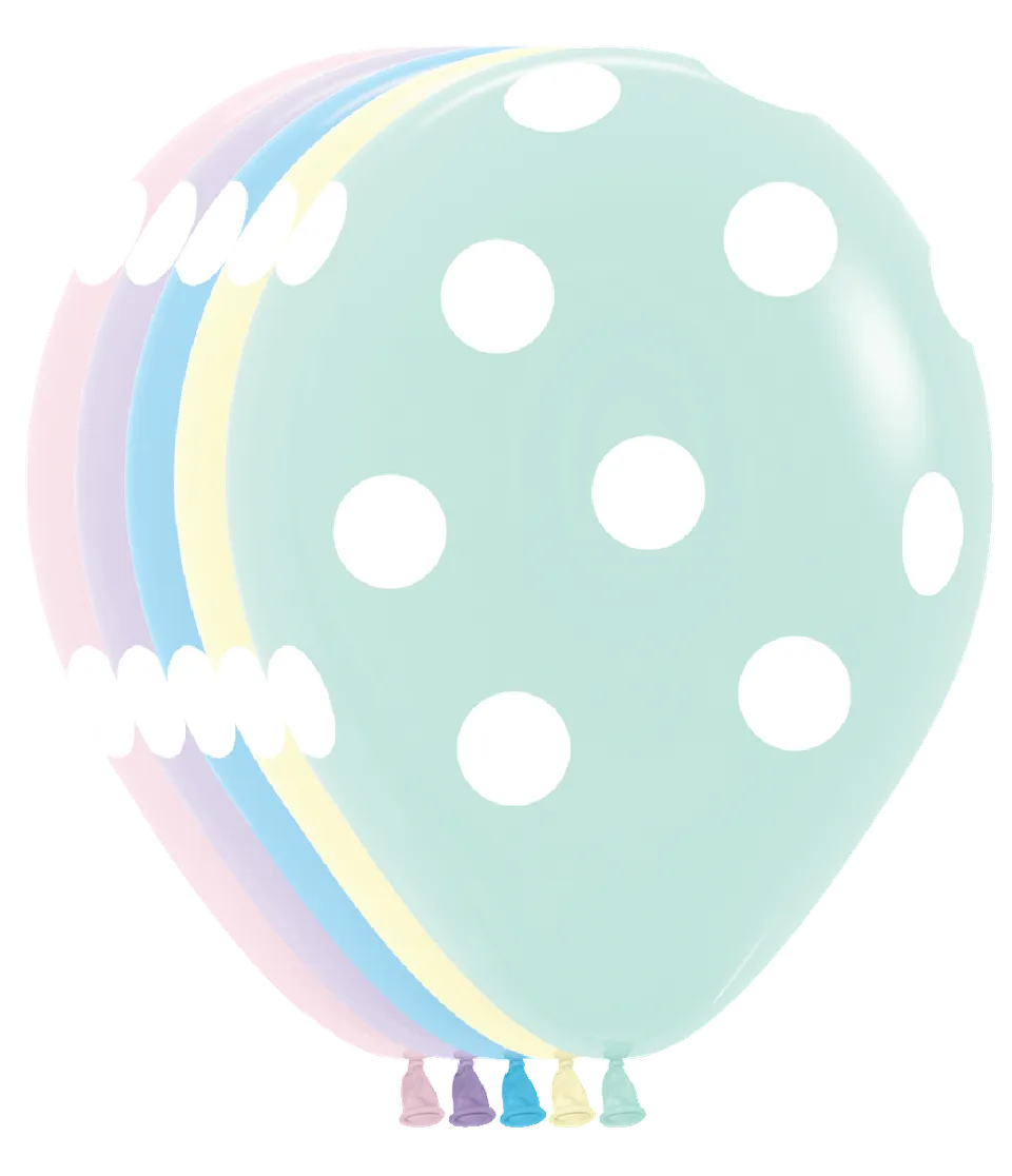 betallic-pastel-matte-dots-latexballon-28-cm-50-st-ck image 1