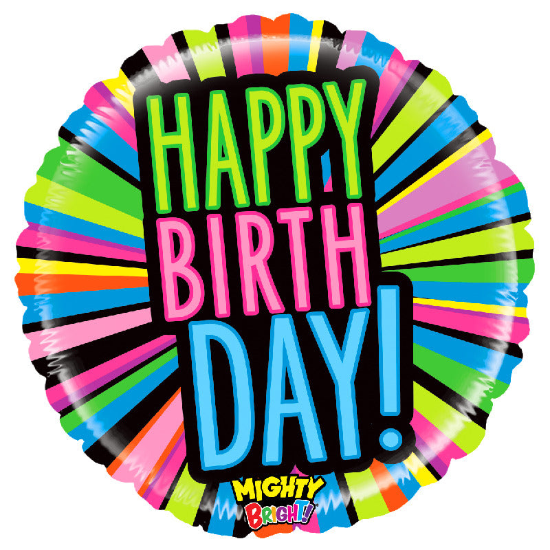betallic-mighty-bright-birthday-blast-folienballon-21-zoll-flach image 1