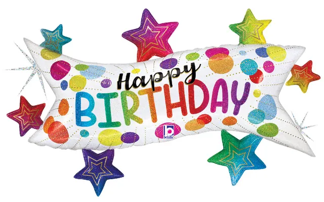 betallic-birthday-banner-stars-folienballon-37-glitzer image 1