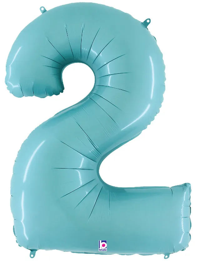 betallic-zahl-2-pastel-blue-folienballon-34-megaloon image 1