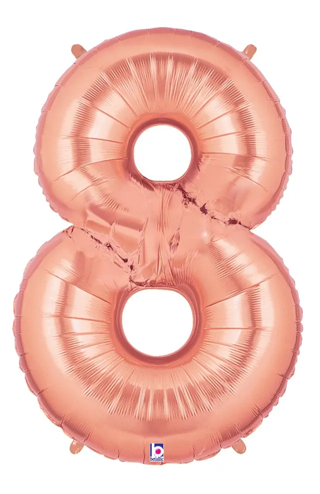 betallic-zahl-8-rose-gold-folienballon-14-zoll-megaloon image 1