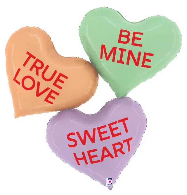 betallic-conversation-heart-folienballon-herz-37-flach image 1