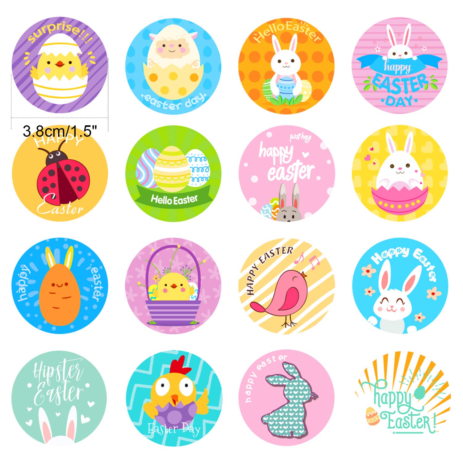 howaf-ostern-aufkleber-rund-1400-st-ck-4-rollen-sticker image 2