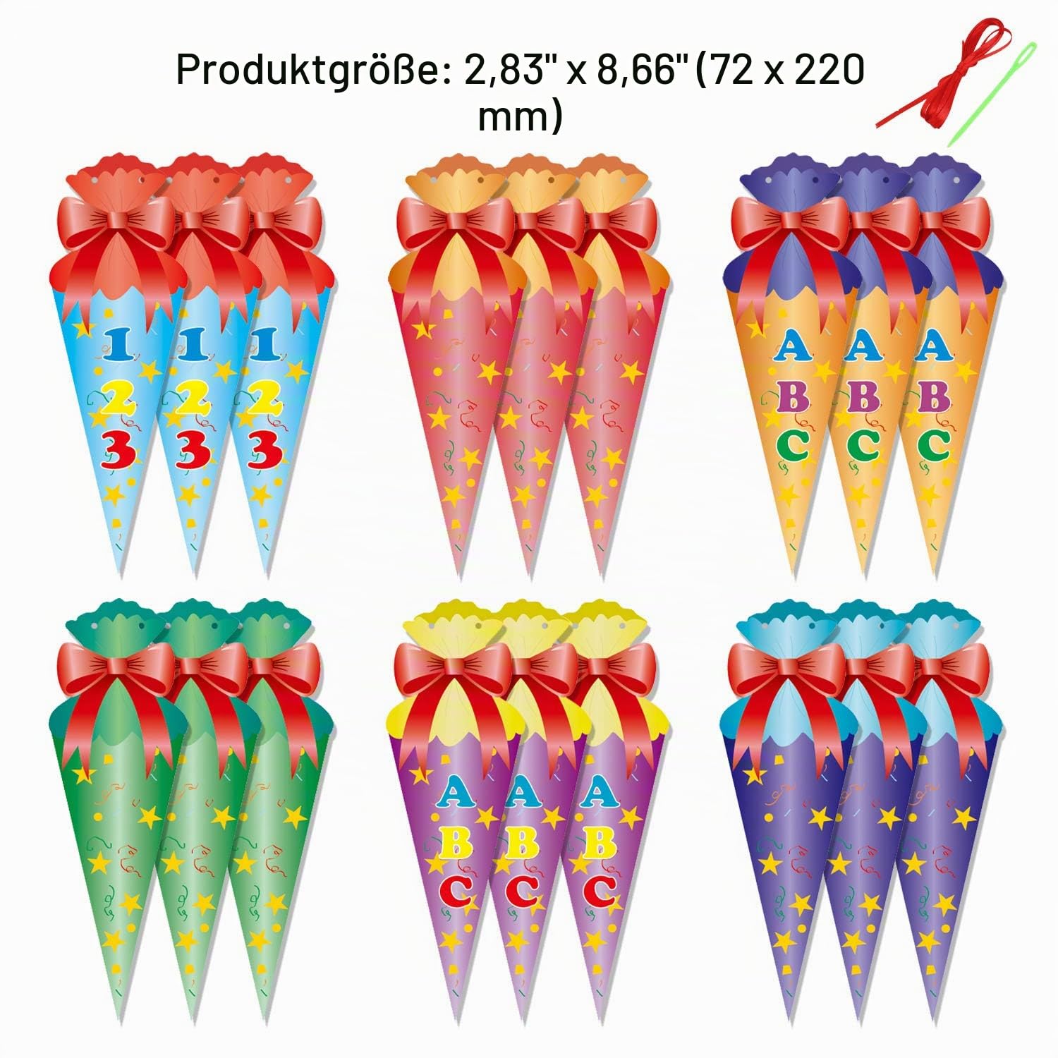 howaf-zuckert-ten-girlande-18tlg-2m-abc-123 image 2