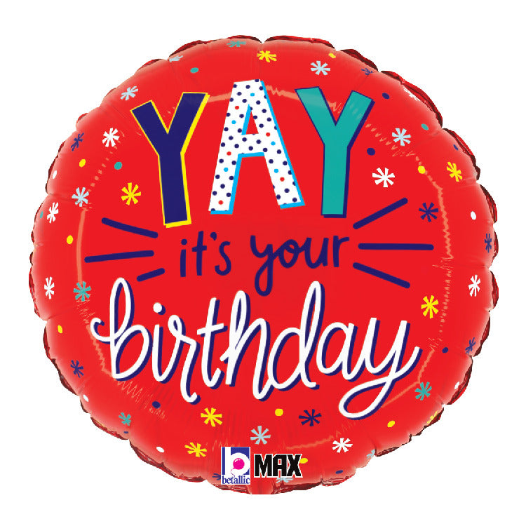 betallic-yay-it-s-your-birthday-folienballon-9-18-zoll image 2