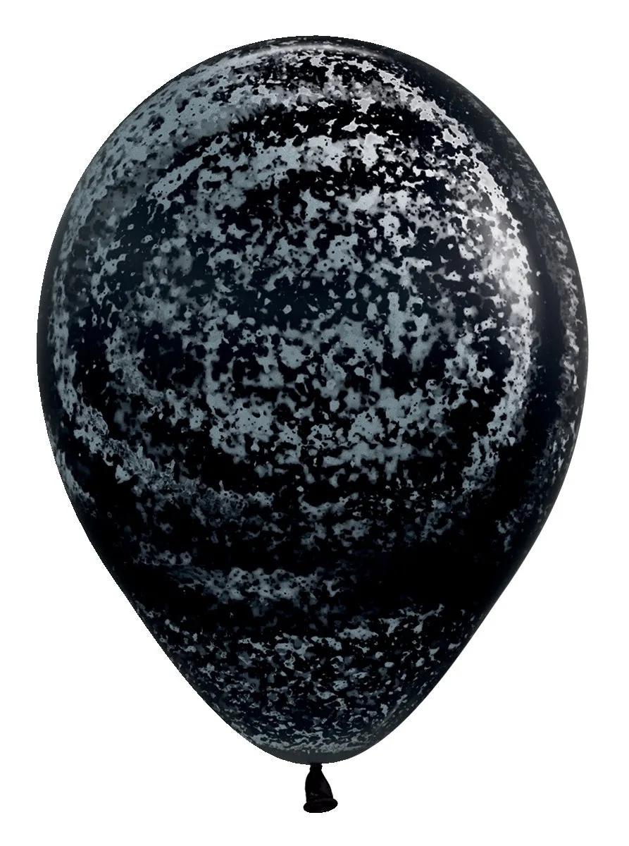 betallic-silver-graffiti-deluxe-black-latexballons-50-stk image 1