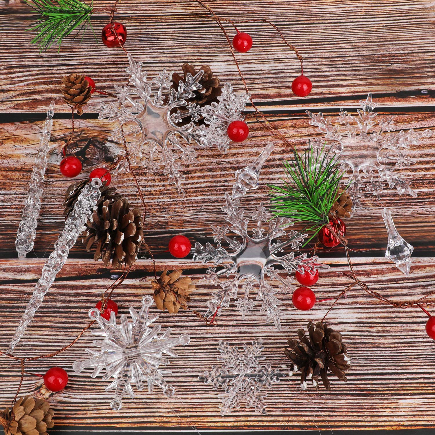 howaf-christbaumschmuck-40tlg-eiszapfen-schneeflocken-acryl image 4