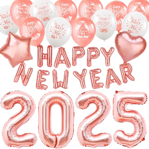 howaf-silvester-deko-2025-rose-gold-xxl-folienballons-set image 8