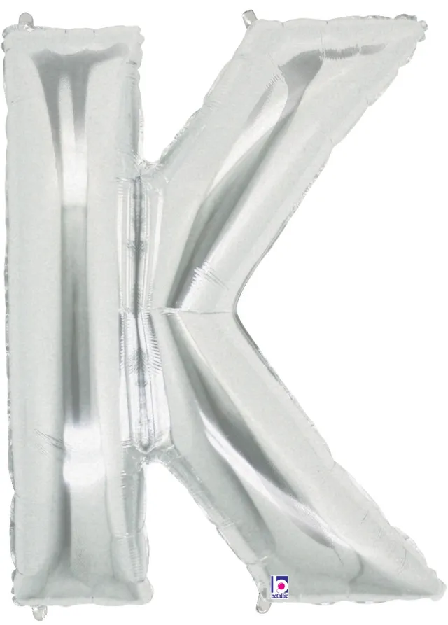 betallic-foil-balloons-letter-k-silver-folienballon-34-zoll-silber image 1