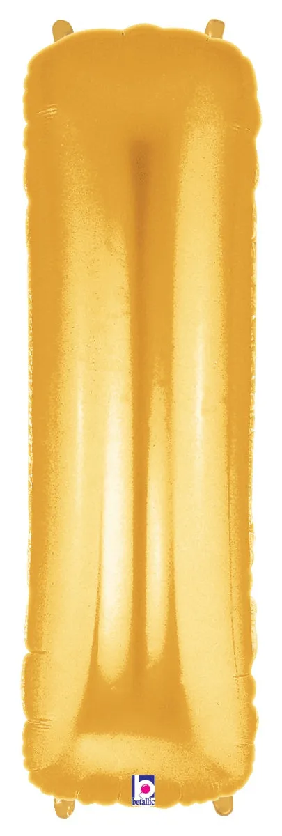betallic-letter-i-gold-buchstabenballon-34-zoll-folie image 1