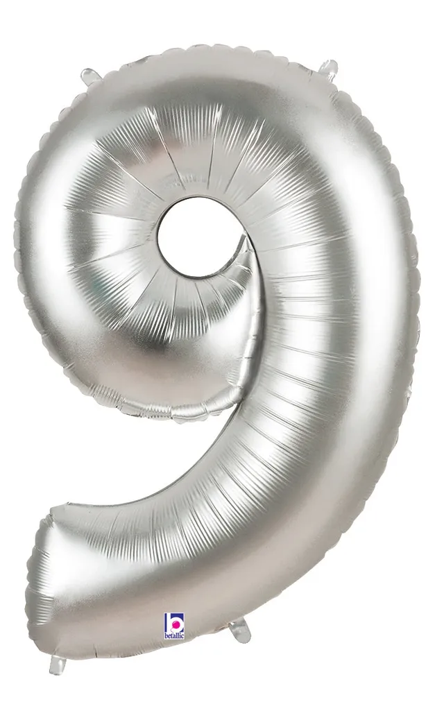 betallic-zahl-9-folienballon-silber-14-megaloon image 1