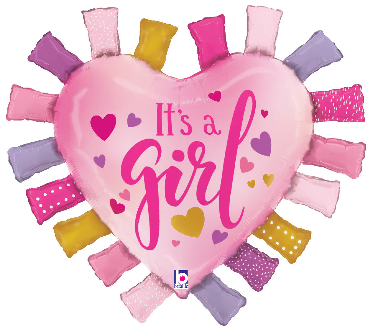 betallic-it-s-a-girl-taggie-heart-folienballon-33-herz-m-dchen image 1