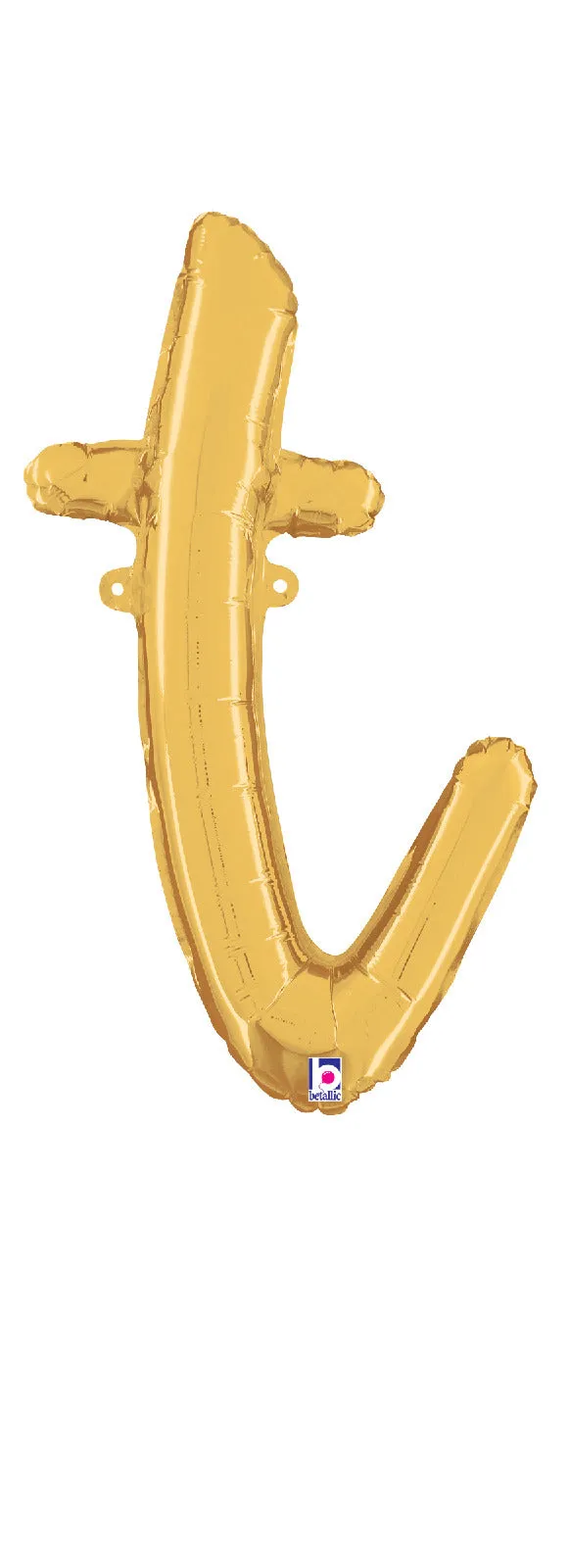 betallic-script-letter-t-folienballon-gold-24-flach image 1