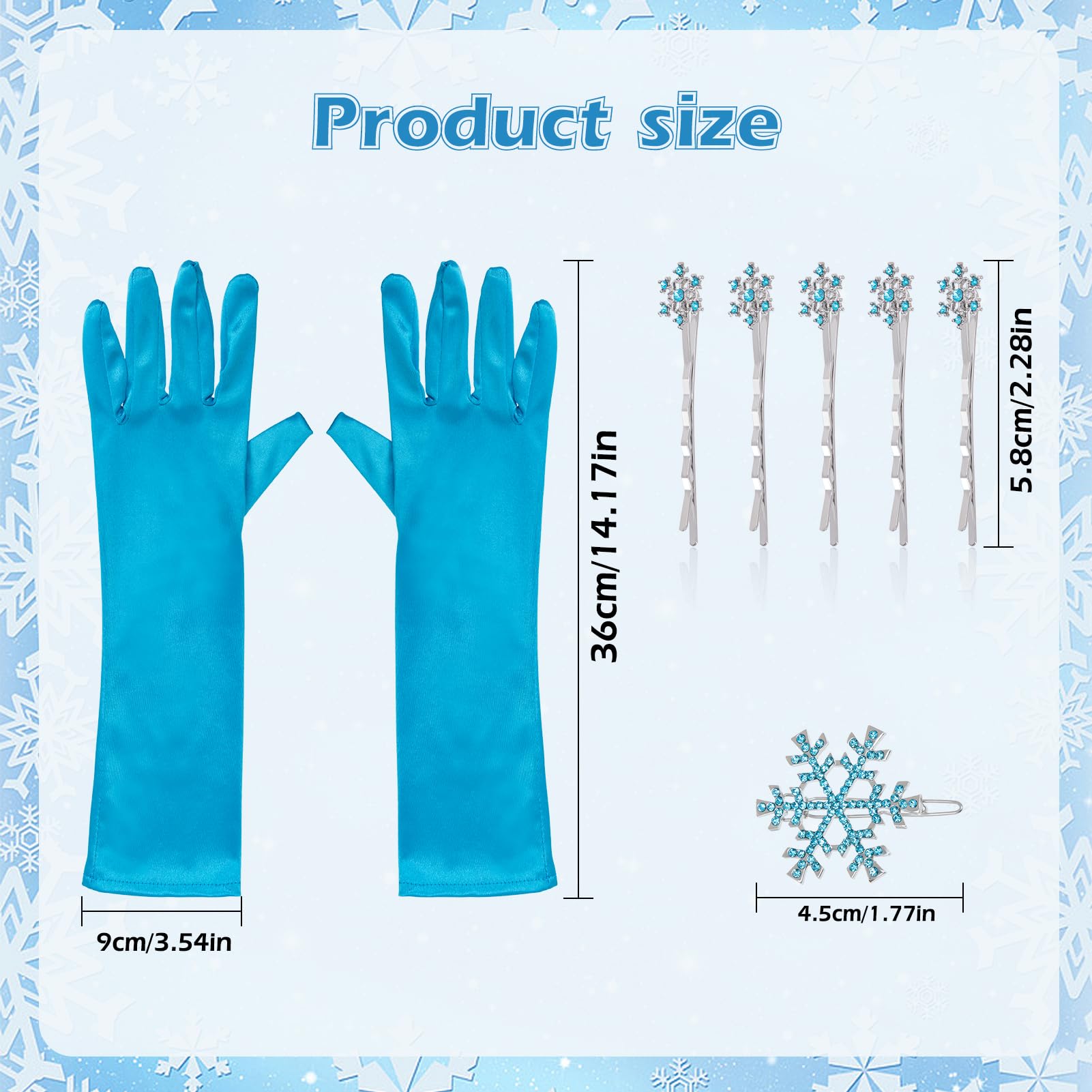 howaf-elsa-kost-m-damen-zubeh-r-set-mit-krone-blau image 2