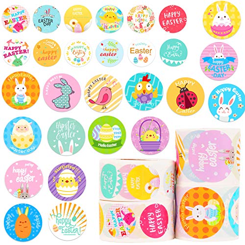howaf-ostern-aufkleber-rund-1400-st-ck-4-rollen-sticker image 8