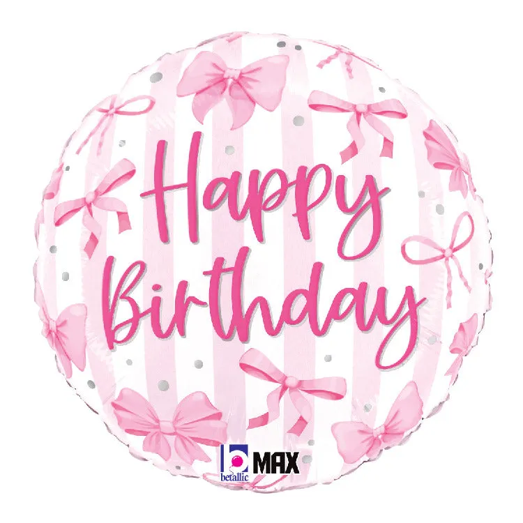 betallic-pretty-pink-bow-birthday-folienballon-18-rosa image 1
