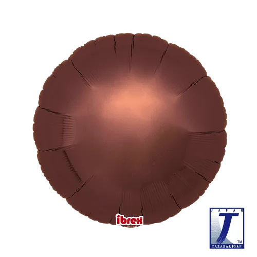 takara-ibrex-round-18-folienballon-metallic-brown-45-cm image 1