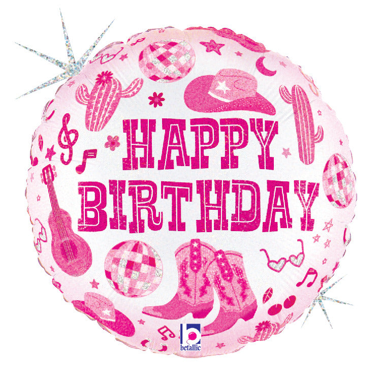 betallic-disco-cowgirl-birthday-folienballon-18-glitter image 2