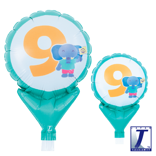 takara-upright-round-5-folienballon-animal-friends-no-9 image 1