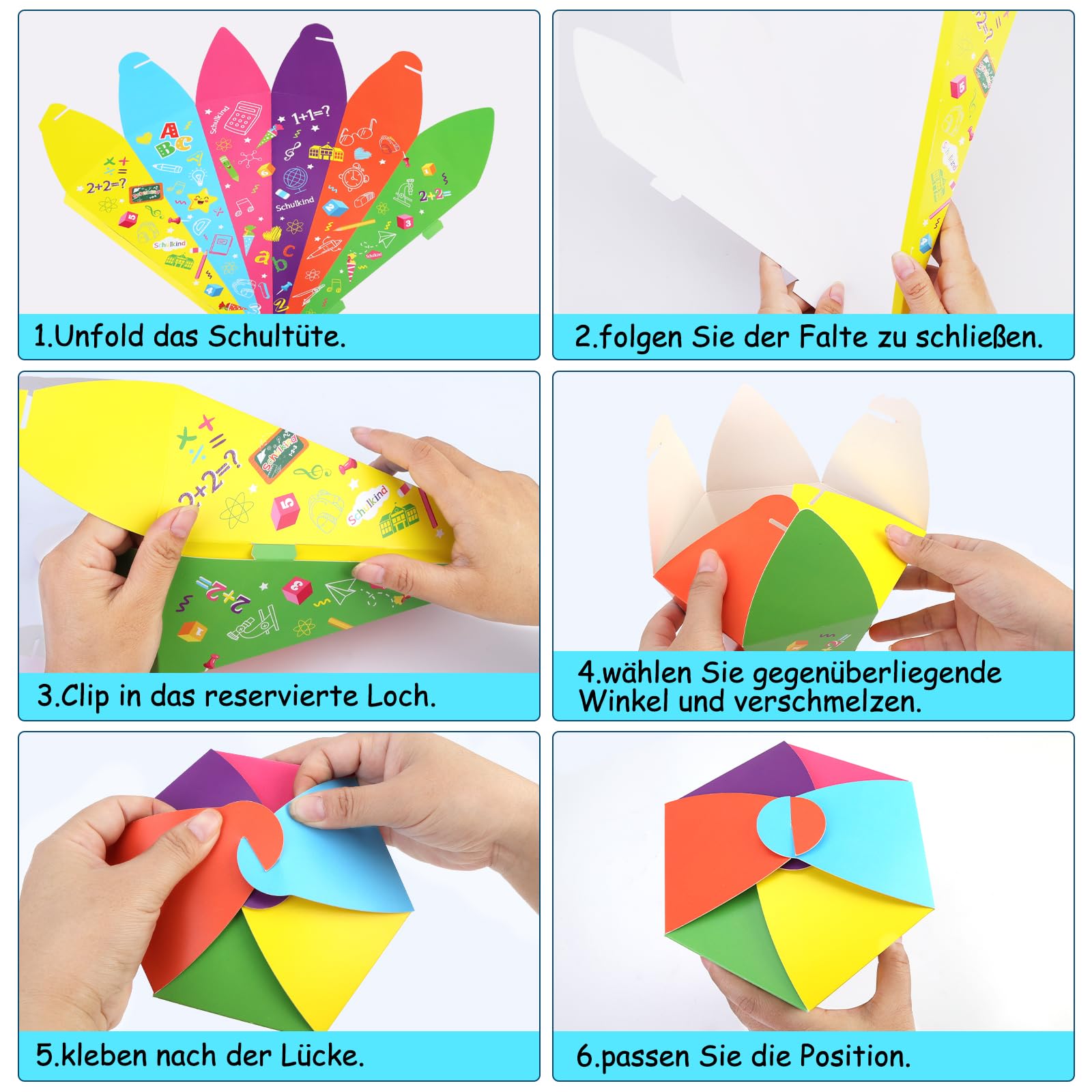 howaf-schult-te-33cm-4er-set-geschwister-zuckert-te-einschulung image 4