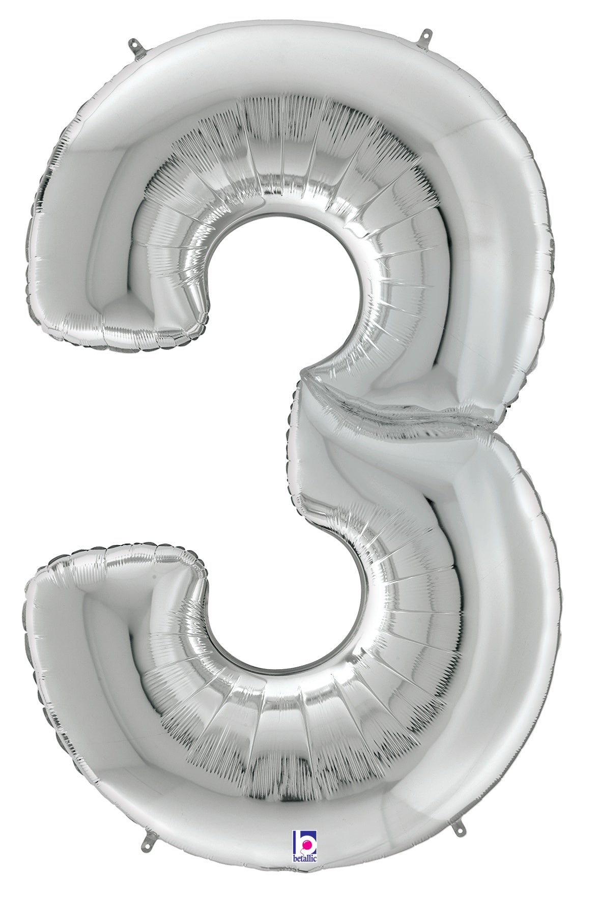 betallic-number-3-silver-gigaloon-folienballon-53-zoll image 1