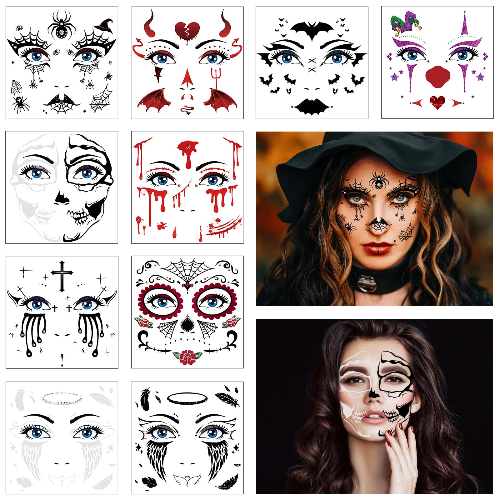howaf-halloween-gesichtstattoo-tag-der-toten-10-bl-tter image 1