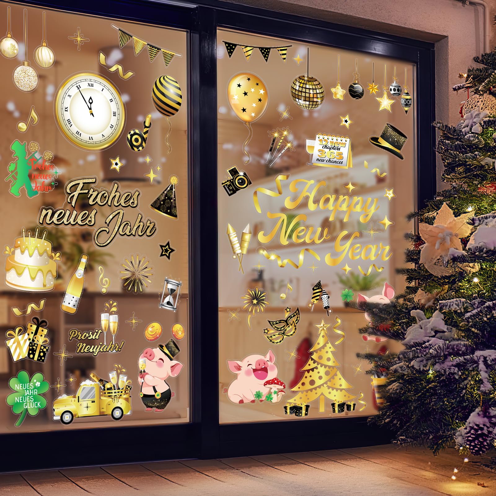 howaf-fensterbilder-silvester-deko-2026-happy-new-year-9-blatt image 6