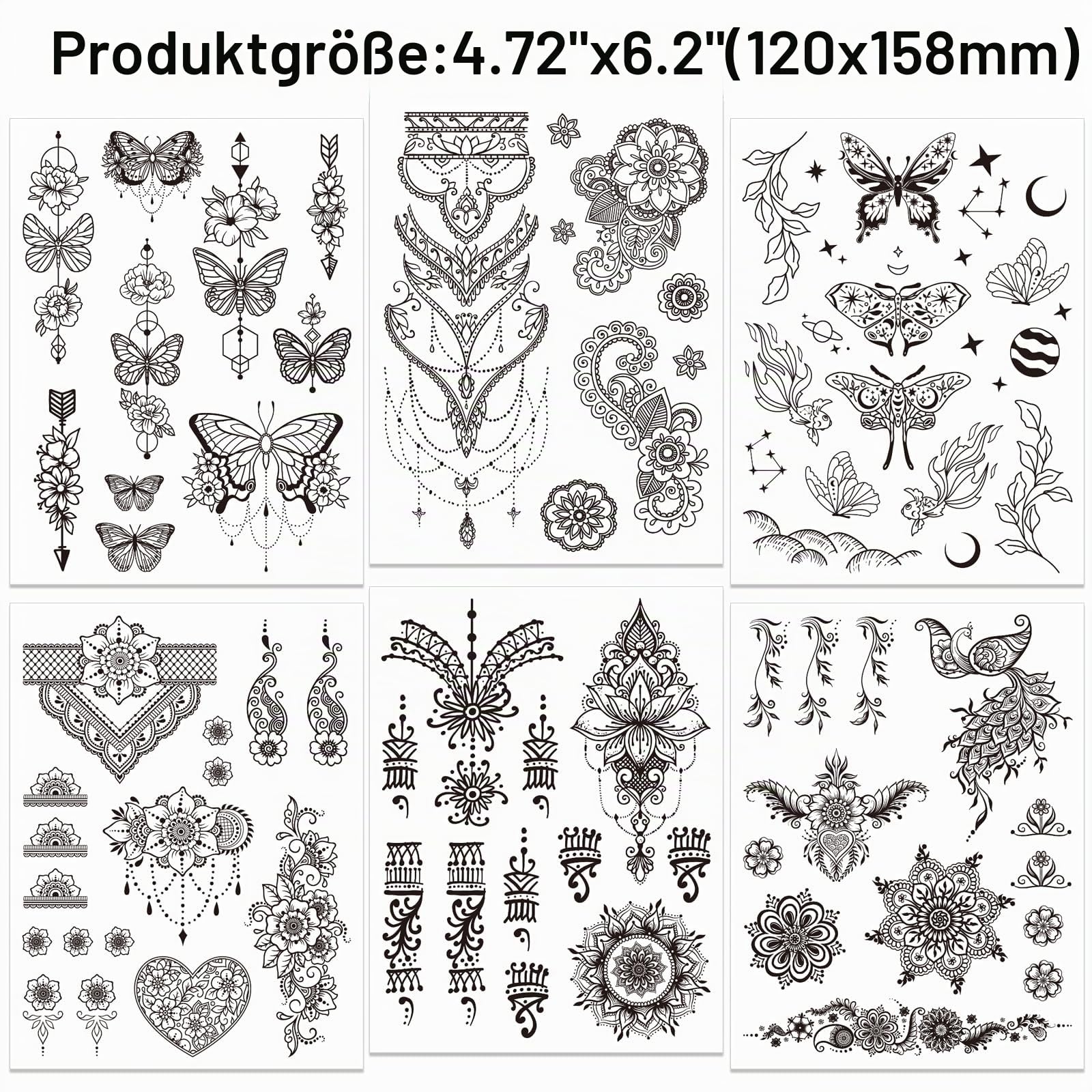 howaf-henna-tattoos-schwarz-mandala-11-blatt-wasserfest image 3