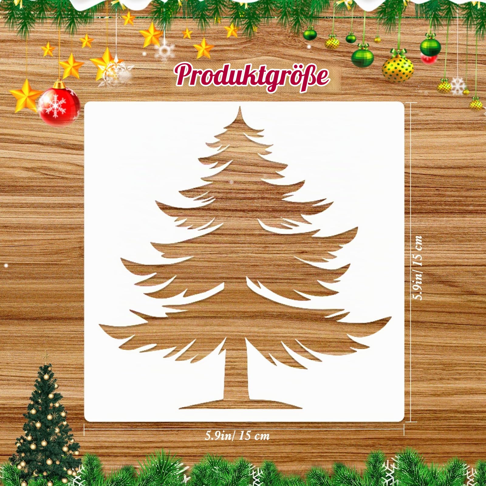 howaf-tannenbaum-schablonen-16-st-ck-15x15-cm-wiederverwendbar image 2