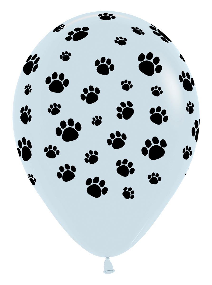 betallic-paw-prints-latexballon-11-zoll-wei-50-st-ck-pfoten image 1