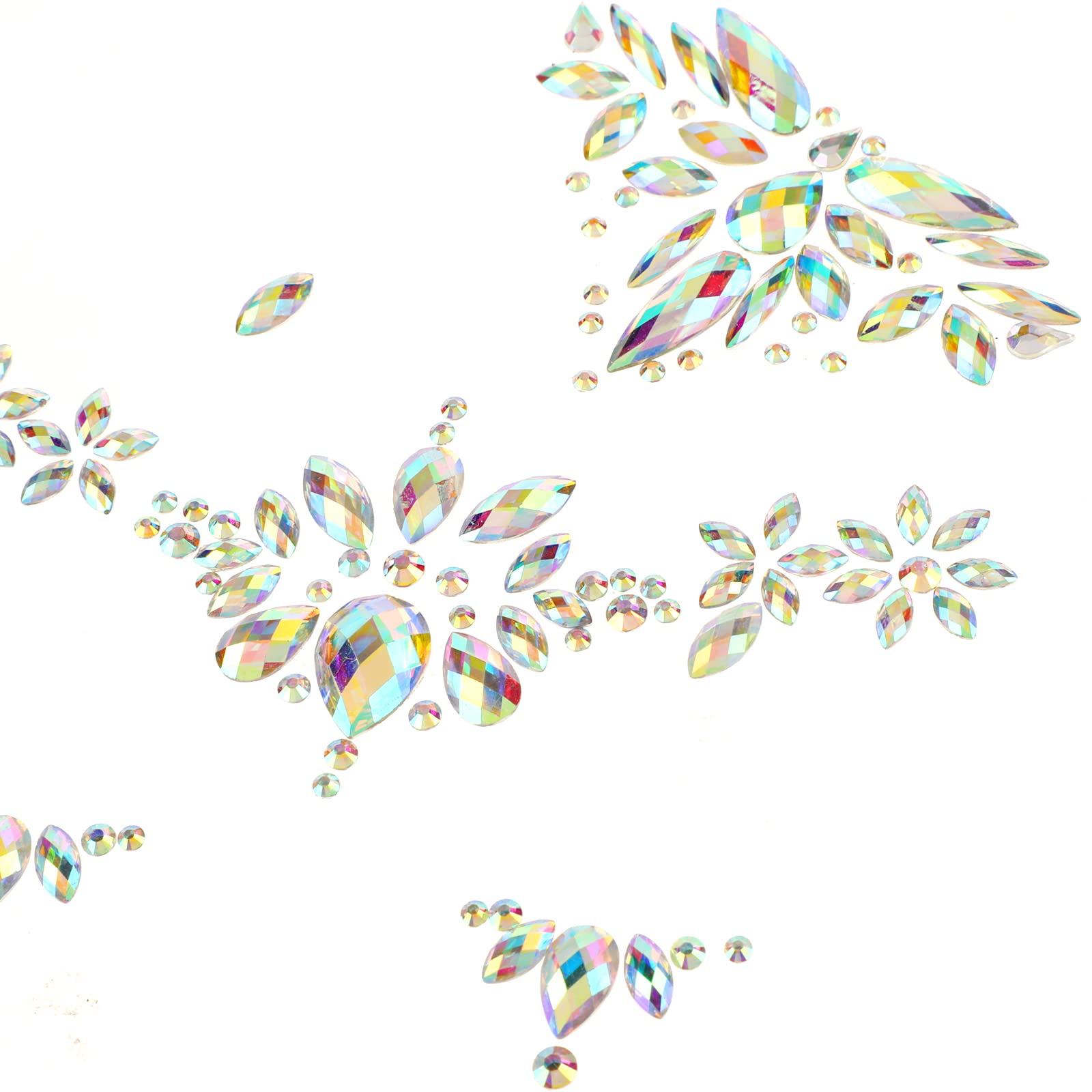 howaf-face-gems-gesichtssteine-blau-wei-6-st-ck image 2