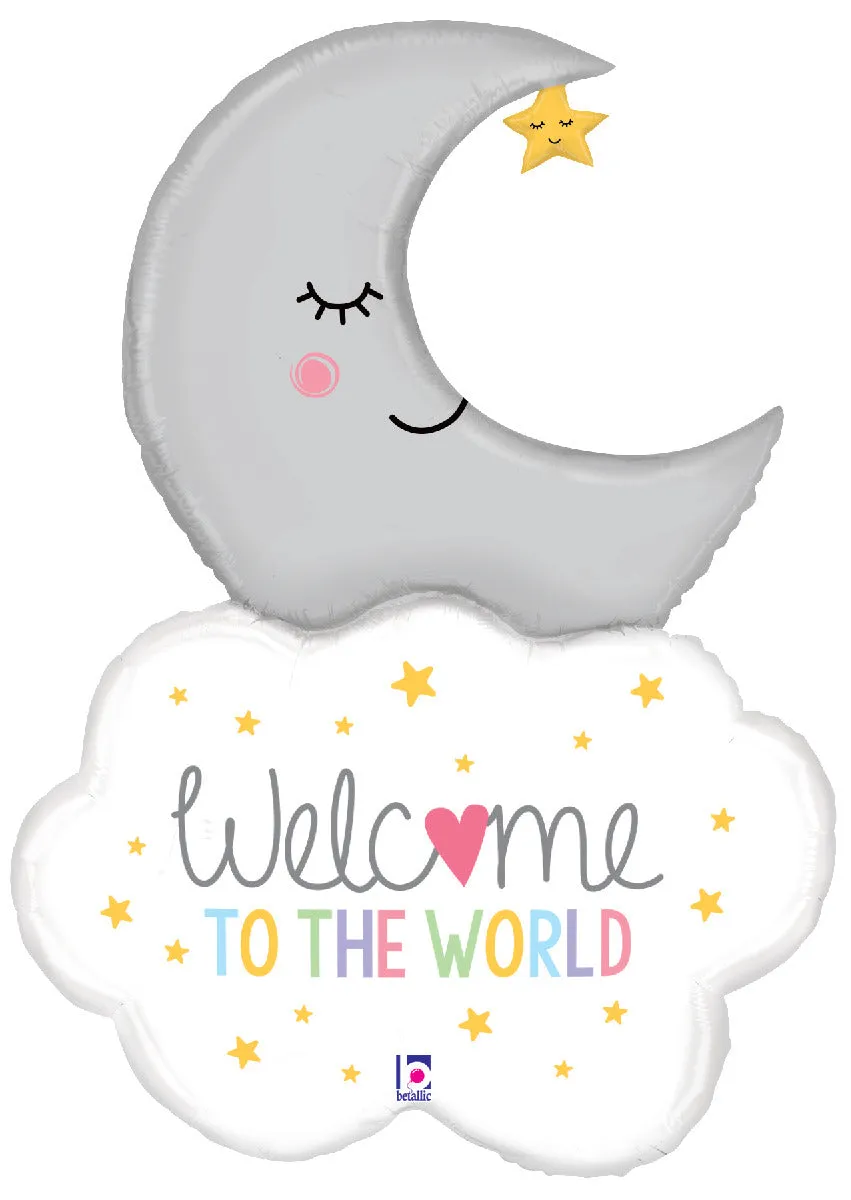 betallic-foil-ballons-welcome-baby-moon-folienballon-32-baby-blau image 1